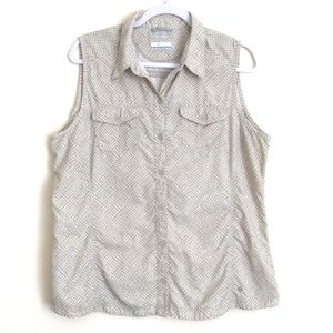 Columbia Omni-Shade Performance Fitted Nylon Shirt Sz XL